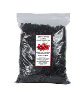 Dried Tart Cherries Sweetened With Apple Juice Concentrate - 5 Pound Bag