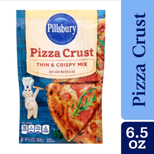 Pillsbury Thin And Crispy Pizza Crust Mix, 6.5 Oz Pouch