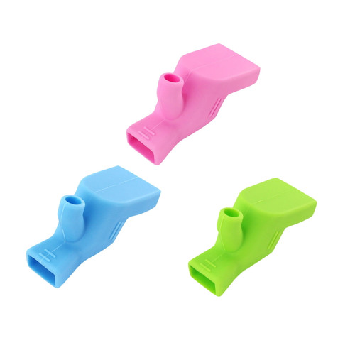 Yuehao Bathroom Products Silicone Bathroom Sink Faucet Extender For Baby Kids Children Hand Washing 2pcs Extender Color Mixing Multicolor