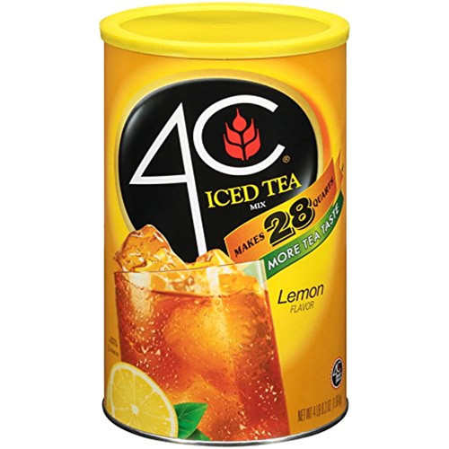 4c Iced Tea Mix Lemon 28 Qt. (pack Of 2)