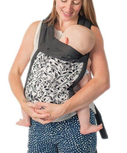 Mei Tai Baby Carrier - Seben Baby - 100% Cotton -  Floral White - One Size Fits All