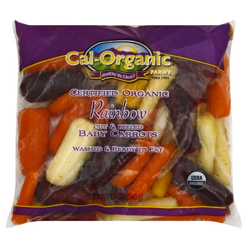Organic Rainbow Baby Carrots