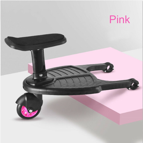 Kids Buggy Stroller Step Board Stand Connector Toddler Wheeled Pushchair Baby Standing Plate Sitting Stroller Step Board