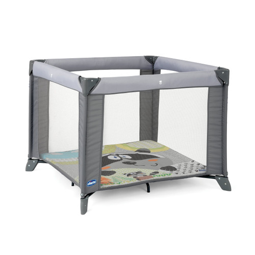 Chicco Tot Quad Portable Square Baby Playpen - Honey Bear (grey)