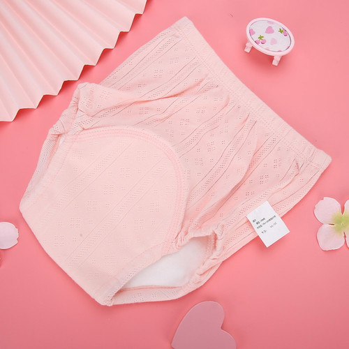 Baby  Training Pants Washable  Learning Pants Training   4 Layer Baby  Pants Urine Leakage Proof Training Pants Newborn Cotton Gauze Children Learning Pantspink 100