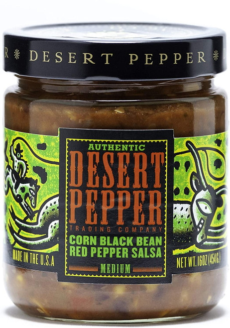 Desert Pepper Trading Salsa Corn Black Bean Red Pepper16 Oz Pack Of 4