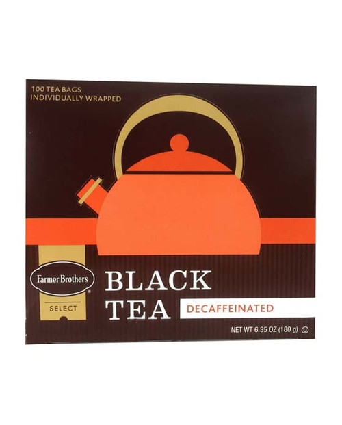 Farmer Brothers Kosher Decaffeinated Black Tea Bags, 100 Ct