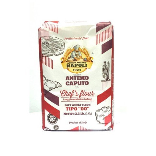 Antimo Caputo Chefs Flour 2.2 Lb (case Of 10) - Italian Double Zero 00 - Soft Wheat For Pizza Dough, Bread, & Pasta