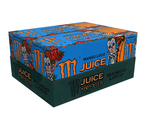 (20 Cans) Juice Monster Mango Loco, Energy + Juice, 16 Fl Oz