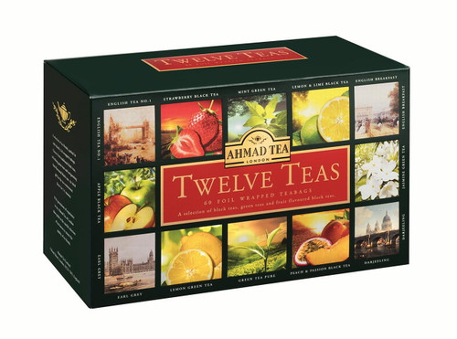 Ahmad Tea Twelve Teas Variety Pack Tea Bags, 60 Ct