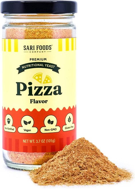 Sari Foods Nutritional Yeast Flakes, Pizza Flavor, 3.7 Oz