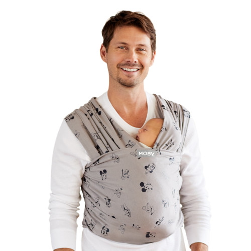 Moby Wrap For Disney Baby Special Edition Classic Baby Wrap Carrier In Disney's Vintage Mickey & Friends