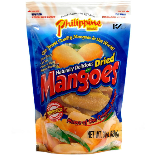 Philippine Dried Mangoes , Gluten Free , Fat Free 30 Ounces - Original Ripe Sweet Mango