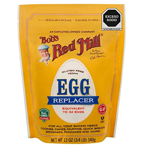 Bobs Red Mill Resealable Gluten Free Egg Replacer, 12 Oz (8 Pack)
