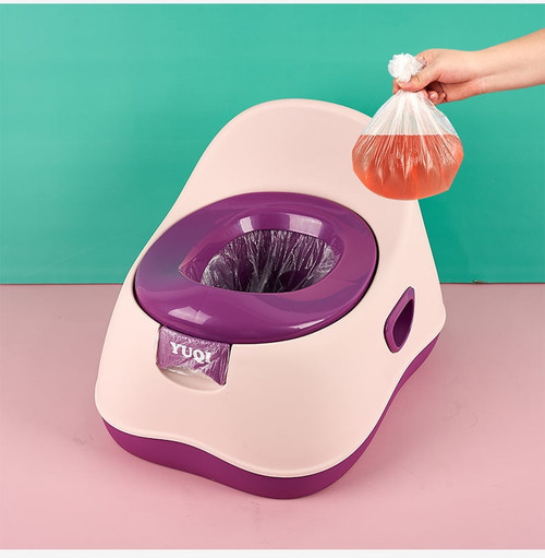 100 Pack Potty Chair Liners Disposable,drawstring Training Toilet Seat Liner Bags Cleaning Bag For Kids Toddlers Outdoors Travel