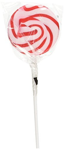 Red Swirl Lollipops, 24 Pieces, Bulk Set Of 24 Individually Wrapped Lollipops, Great For Wedding, Birthday, Events And Christmas