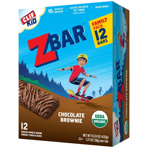 Clif Kid Zbar Chocolate Brownie -- 12 Bars