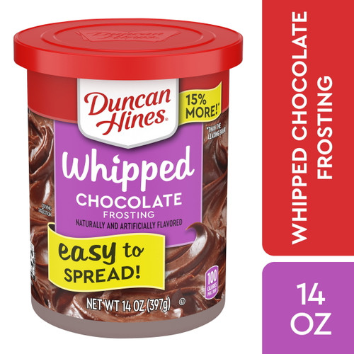 Duncan Hines Whipped Chocolate Frosting, 14 Oz