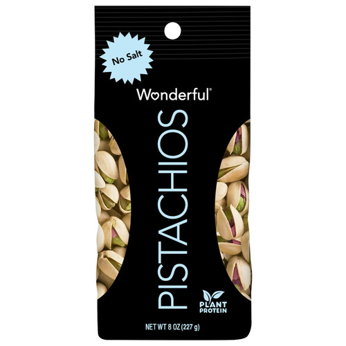 Wonderful Pistachios No Salt Pistachios, 8 Oz