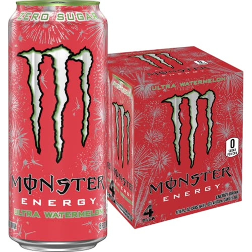 Monster Energy Ultra Watermelon 16 Fl Oz (pack Of 4)