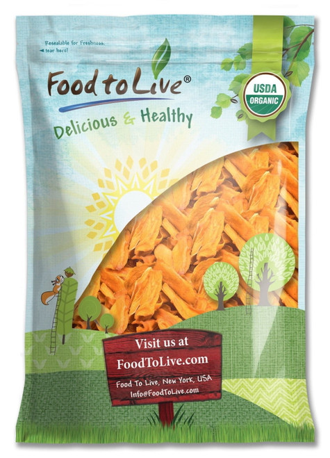Food To Live Â® Organic Mango Cheeks (dried, Non-gmo, Unsulphured, Unsweetened, Bulk) (6 Pounds)