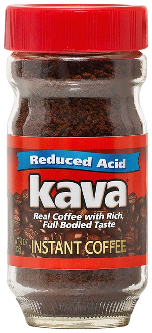 Kava Reduced Acid Instant Coffee, 4 Ounce