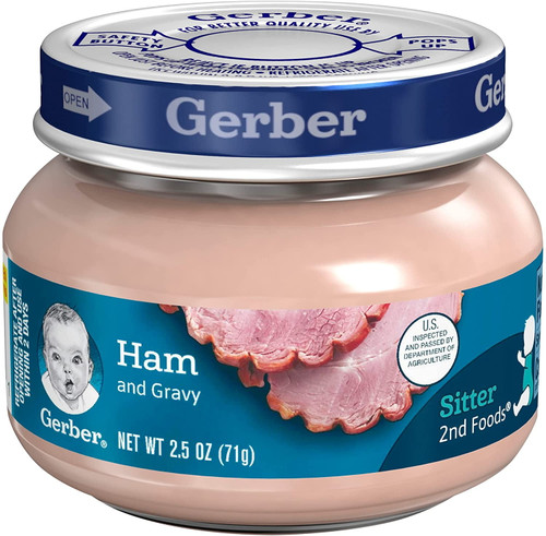 Gerber 2nd Foods Ham Gravy Baby Food -2.5 Ounce, 6 Count