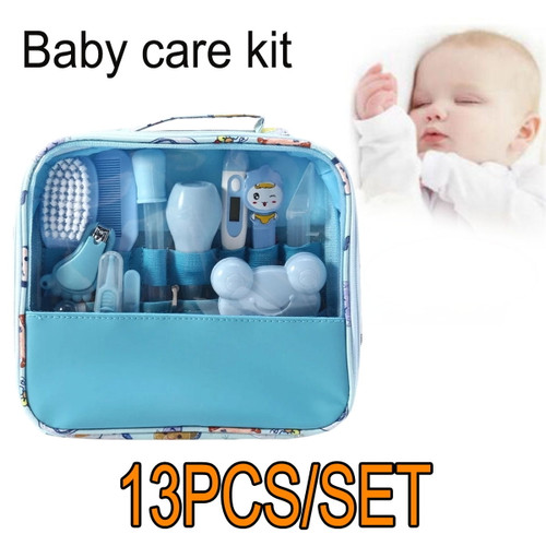 Laidan-13pcs Baby Care Kit Feeder Nail Clipper Brush Tool，electric Nail Trimmer Set For Newborn Boys Girls Haircut Tools