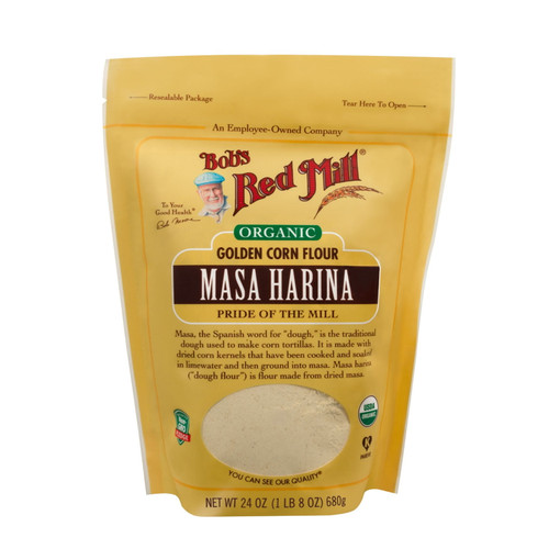 Bob's Red Mill Organic Masa Harina Golden Corn Flour, 24 Oz