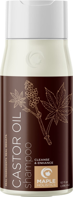 Jamaican Black Castor Oil Shampoo For Thinning Hair Care - Maple Holistics Volumizing Shampoo With Biotin Sage And Argan Oil - Moisturizing Sulfate Free Shampoo For Fine Hair - 10 Fl Oz