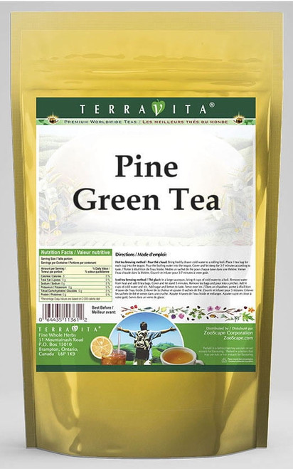Terravita Pine Green Tea, (pine, Green Tea Bags, 50 Tea Bags, 1-pack, Zin: 532655)
