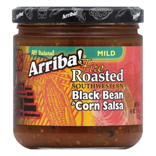 Arriba Arriba Black Bean And Corn Salsa, 16 Oz (pack Of 6)