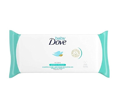 Dove Baby Wipes, Fragrance Free, Sensitive Moisture, As Gentle As Water, Suitable For Newborns, 50 Ct + Yes To Coconuts Moisturizing Single Use Mask
