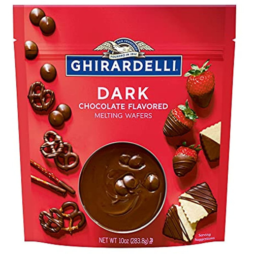 Ghirardelli Melting Wafers, Dark Chocolate, 10 Oz