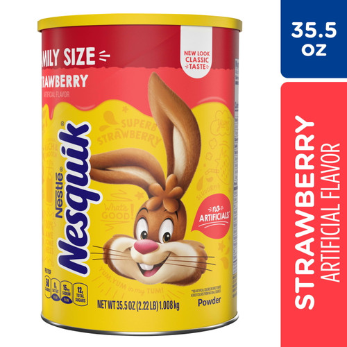 Nestle Nesquik Strawberry Flavor Powder Drink Mix, 35.5 Oz