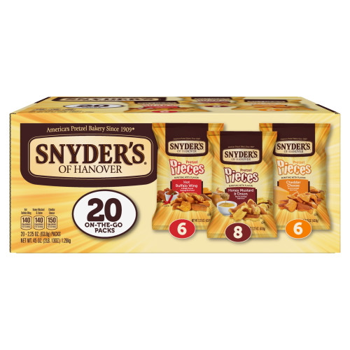 Snyder's Of Hanover Pretzel Pieces Variety Pack, 20 Ct