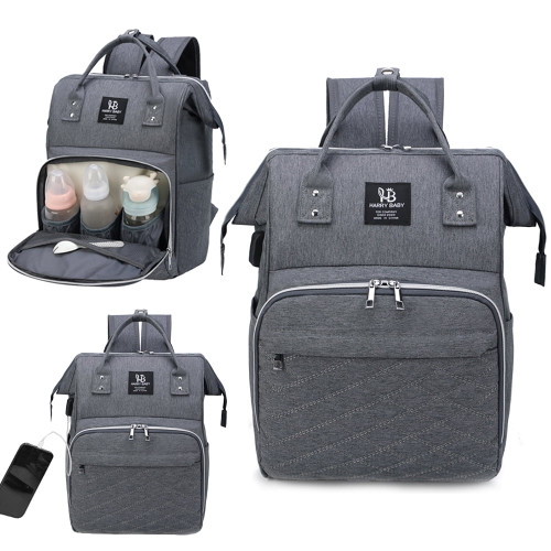 Diaper Bag Backpack, Giugt Baby Nappy Changing Bags Large Backpack Diaper Bags Multifunction Waterproof Travel Diaper Backpack With Stroller Straps & Insulated Pockets, Built-in Usb Charging Port