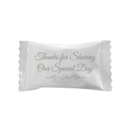 Hospitality Mint Wedding "thanks For Sharing Our Special Day" Wrapped Buttermints - 110 Count Bag