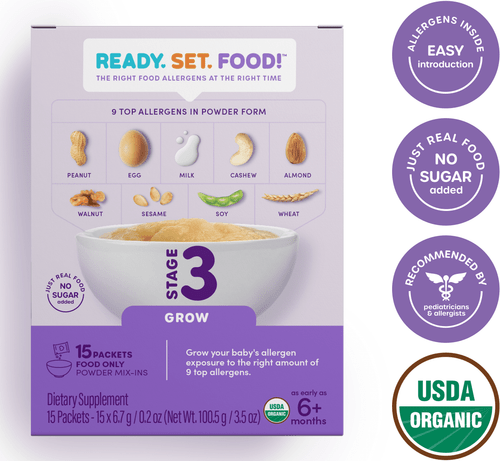 Ready, Set, Food! Early Allergen Introduction Mix-ins, Babies 4+ Mo, Stage 3, Unflavored