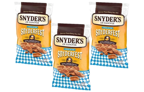Snyder's Of Hanover Snyderfest Beer Cheese Pretzel Pieces, 3-pack 10 Oz. Bags