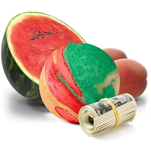 Cash Money Bath Bombs | Jumbo Size 7.5oz | $2-$2500 Inside | Guaranteed Rare $2 Bill | Large Mystery Surprise Gift | (pink Watermelon And Apricots)