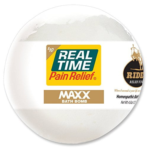 Real Time Pain Relief Bath Bombs, Maxx Bath Bomb, 4.5oz