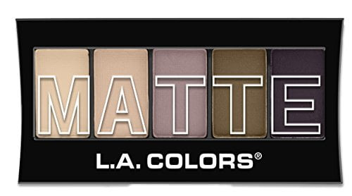 L.a. Colors 5 Color Matte Eyeshadow, Natural Linen 0.08 Oz