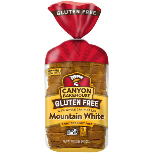 (6 Pack)canyon Bakehouse Mountain White Gluten-free Bread, 18 Ounce.