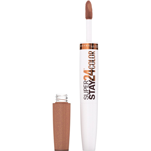 Maybelline Superstay 24 2-step Liquid Lipstick Makeup, Coffee Edition, Hushed Hazelnut, 0.077 Fl. Oz.