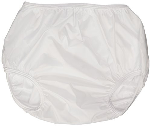 Dappi Waterproof 100% Nylon Diaper Pants, White, X-large (2 Count)