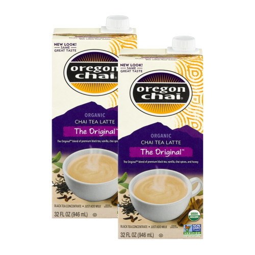 (6 Pack)oregon Chai Tea Latte Concentrate The Original32 Fl Oz.