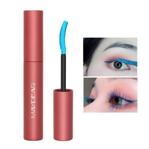 Maydear Waterproof Smudge-proof Color Mascara, Volumizing, Long-lasting, Natural Eye Makeup, 0.25 Fl Oz