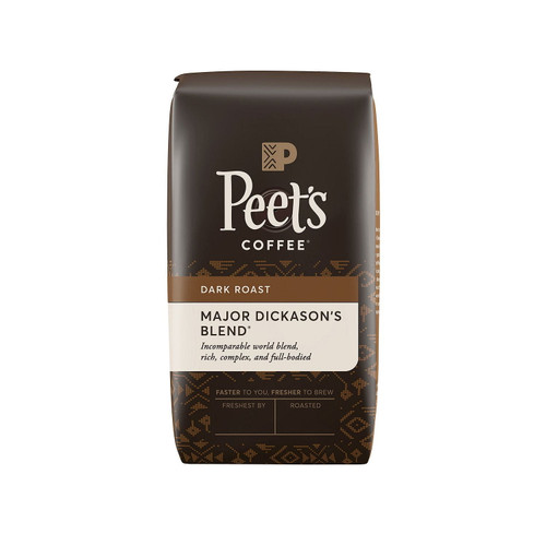 Peet's Coffee Major Dickason's Blend Deep Roast, Whole Bean (32 Oz.)- Pack Of 2