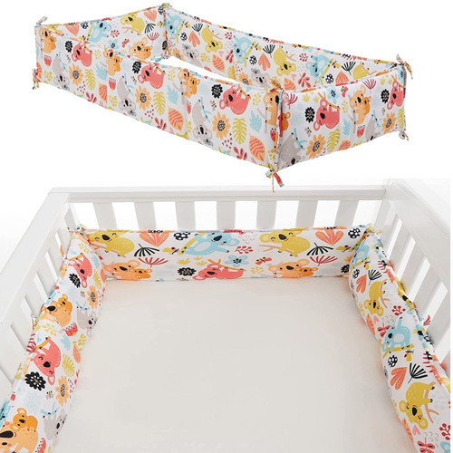 Black Friday Deals 2022 Xerdsx Crib Bed Fence Soft Bag Stitching Bed Bed Surround Breathable Cotton Anti-collision Baby Bed Surround Kit
